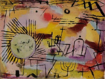 Soleil levant Paul Klee Peinture à l'huile